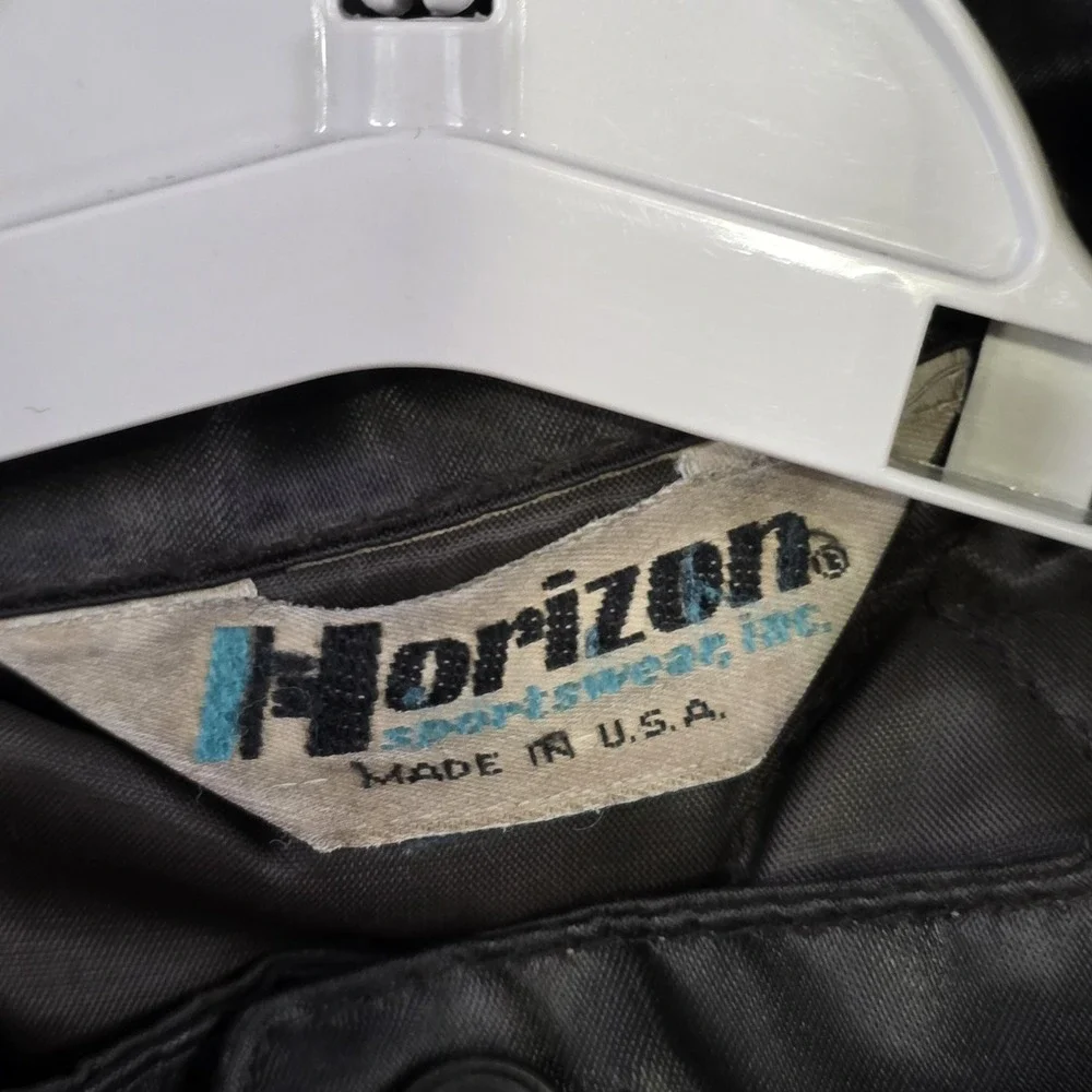 Vintage 1979 Indy 500 Mustang Jacket Mens XL Black Racing Horizon Pace Car USA